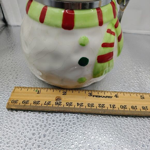 Boston Warehouse Snowman Ceramic Canister Holiday Kitchen Décor - Picture 12 of 12